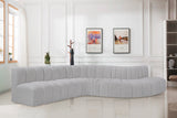 Arc Grey Boucle Fabric Modular Sofa 102Grey-S7C Meridian Furniture