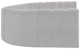 Arc Grey Boucle Fabric Modular Sofa 102Grey-S8A Meridian Furniture