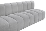 Arc Grey Boucle Fabric Modular Sofa 102Grey-S8C Meridian Furniture