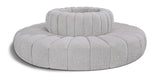 Arc Grey Boucle Fabric Modular Sofa 102Grey-S8D Meridian Furniture