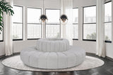 Arc Grey Boucle Fabric Modular Sofa 102Grey-S8D Meridian Furniture