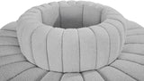 Arc Grey Boucle Fabric Modular Sofa 102Grey-S8D Meridian Furniture