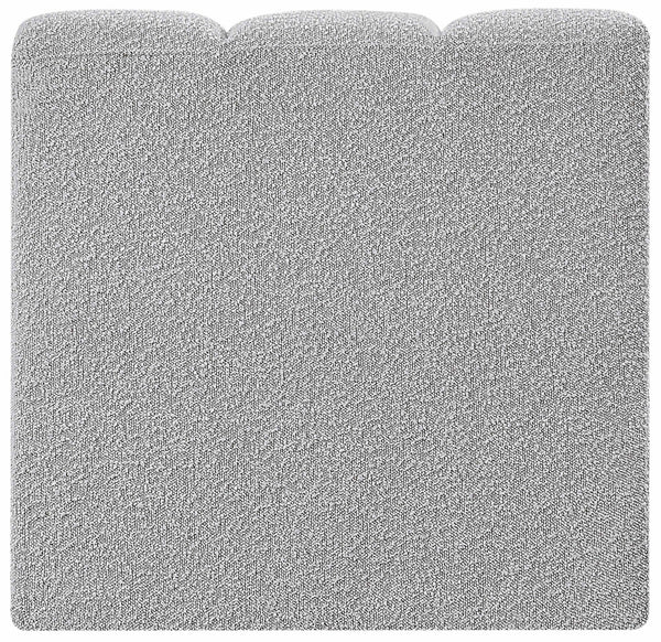 Arc Grey Boucle Fabric Straight Chair 102Grey-ST Meridian Furniture