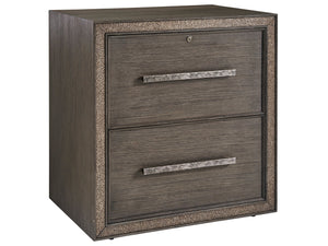 Lexington Sligh Chapman Lateral File Chest - Stylish Graphite Oak Finish With Locking Drawers & Designer Hardware Medium Brown Wood 102-450
