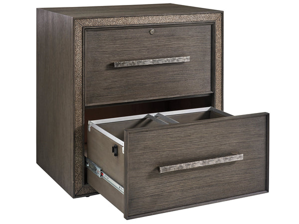 Lexington Sligh Chapman Lateral File Chest - Stylish Graphite Oak Finish With Locking Drawers & Designer Hardware Medium Brown Wood 102-450