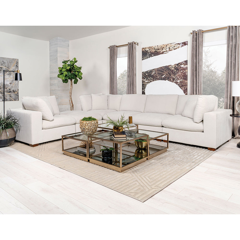 English Elm Murtagh Ivory Upholstered Armless Chair — Classic Slipper Silhouette, Plush Cushioning & Durable Wood Frame (Ivory) B062P378325