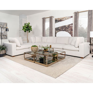 English Elm Murtagh Ivory Upholstered Armless Chair — Classic Slipper Silhouette, Plush Cushioning & Durable Wood Frame (Ivory) B062P378325
