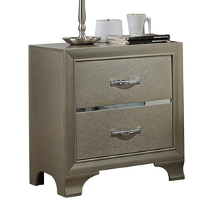 English Elm Champagne 2-Drawer Nightstand