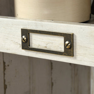 English Elm Bookcase, Modern White Finish With Ten Cubbies For Stylish Storage And Display In Any Room B356P402783