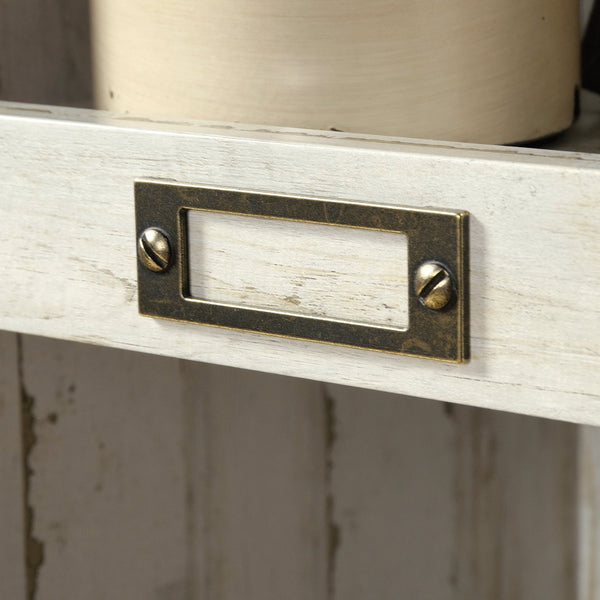 English Elm Bookcase, Modern White Finish With Ten Cubbies For Stylish Storage And Display In Any Room B356P402783