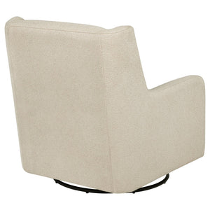 English Elm Calianna Boucle Barrel Accent Chair with Oak Legs for Living Room or Bedroom Beige B062P451746