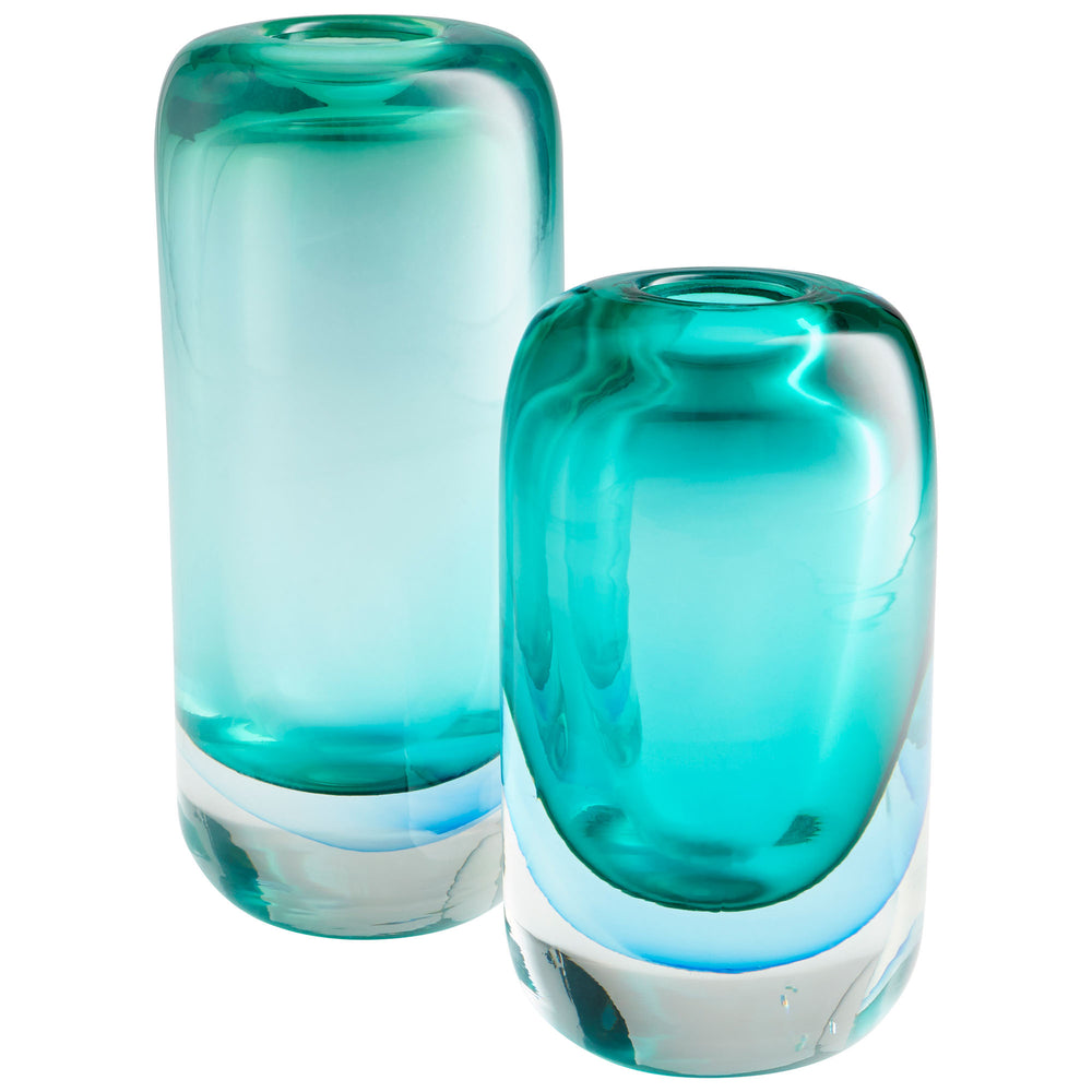 Ophelia Vase Blue 10303 Cyan Design