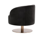 Peggy Swivel Lounge Chair - Giotto Shale Grey 103121 Sunpan
