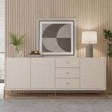 Jasper 72.51 Sideboard in Off White Matte 1031251 Manhattan Comfort