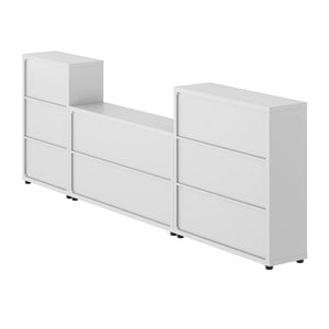Winsome Wood Julian 3-piece Storage Cabinet Set - Versatile White Cabinets For Clutter-free Living Spaces. White Composite Wood 10313-winsome-wood