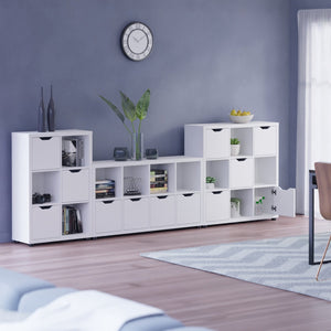 Winsome Wood Julian 3-piece Storage Cabinet Set - Versatile White Cabinets For Clutter-free Living Spaces. White Composite Wood 10313-winsome-wood