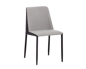 Sunpan Renee Two-Tone Upholstered Dining Chair with Steel Legs for Urban Spaces 103157