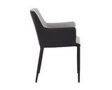 Renee Dining Armchair - Armour Grey / Dark Slate 103158 Sunpan