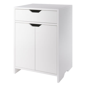 Winsome Wood Nova 1-drawer Storage Cabinet - Stylish White Organizer For Home Office, Garage, Or Bedroom Use White Composite Wood 10315-winsome-wood
