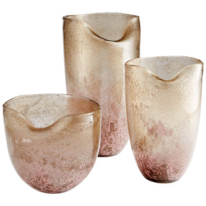 Prospero Vase Purple and Gold Dust 10319 Cyan Design