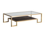 Carver Coffee Table - Rectangular 103218 Sunpan