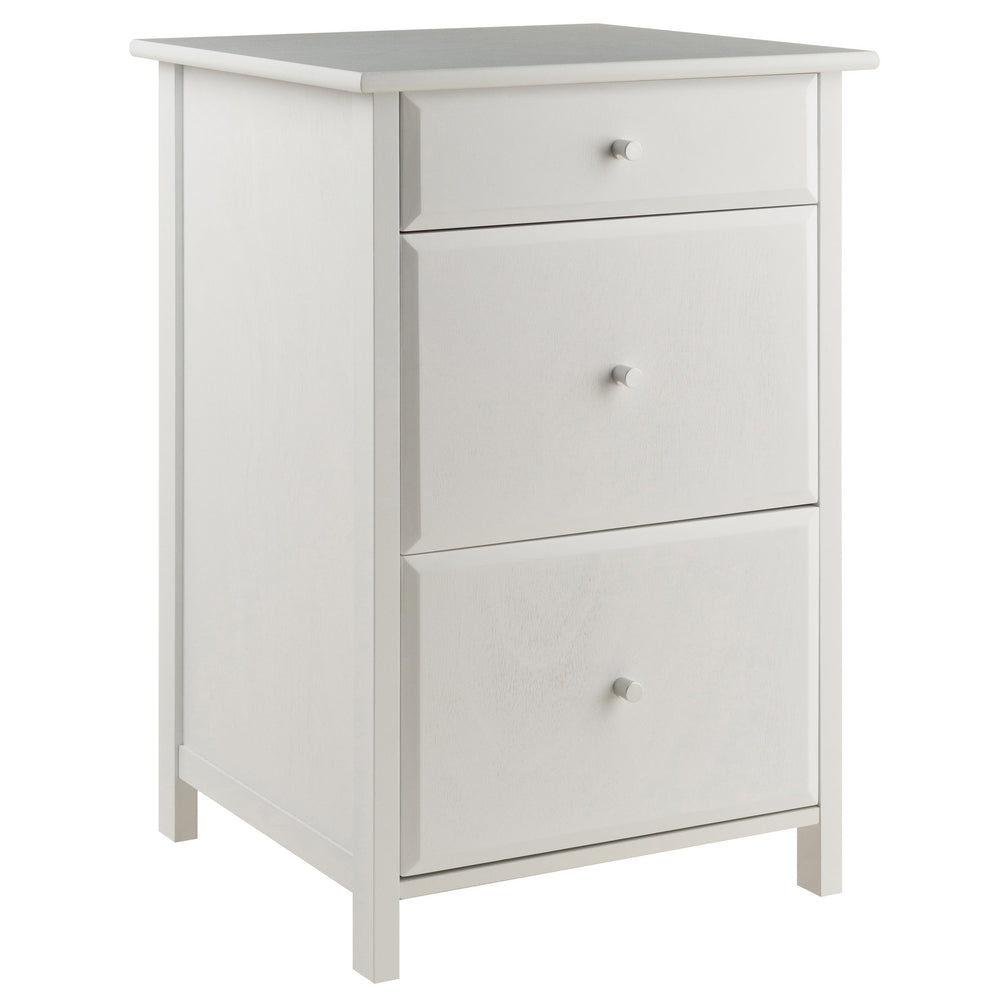 Winsome Wood Delta Home Office File Cabinet In White - Stylish Storage Solution For Organized Workspaces! White Composite Wood 10321-winsome-wood