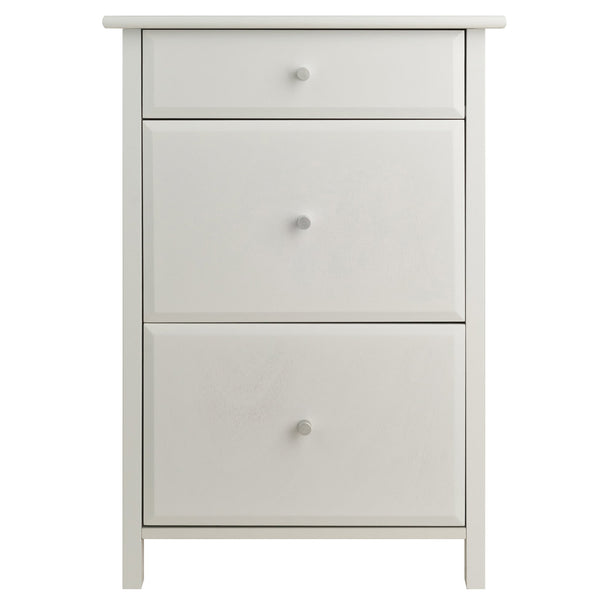 Winsome Wood Delta Home Office File Cabinet In White - Stylish Storage Solution For Organized Workspaces! White Composite Wood 10321-winsome-wood