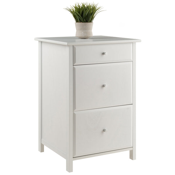 Winsome Wood Delta Home Office File Cabinet In White - Stylish Storage Solution For Organized Workspaces! White Composite Wood 10321-winsome-wood