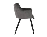 Griffin Dining Armchair - Town Grey / Roman Grey 103243 Sunpan