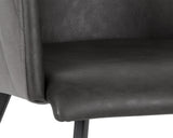 Griffin Dining Armchair - Town Grey / Roman Grey 103243 Sunpan