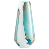 Ferdinand Vase Green and White 10325 Cyan Design