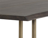 Donnelly Dining Table - Antique Brass - Dark Mango - 95" 103315 Sunpan