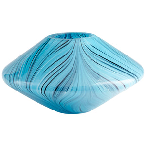 Phoebe Vase Blue 10331 Cyan Design