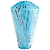 Phoebe Vase Blue 10333 Cyan Design