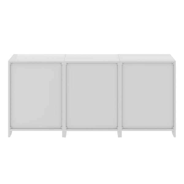 Winsome Wood Nova 3-piece Storage Cabinet Set - Versatile White Cabinets With Shelves & Drawers For Any Space White Composite Wood 10335-winsome-wood