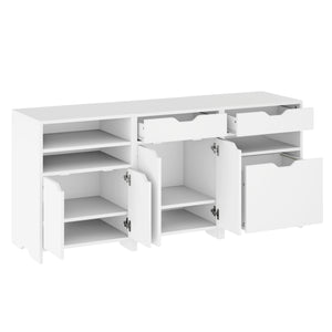 Winsome Wood Nova 3-piece Storage Cabinet Set - Versatile White Cabinets With Shelves & Drawers For Any Space White Composite Wood 10335-winsome-wood