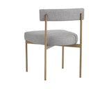 Seneca Dining Chair - Antique Brass - Arena Cement 103362 Sunpan