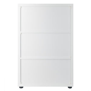 Winsome Wood Julian Stylish 3x2 Storage Cabinet In White - Versatile Organizer For Home, Mudroom & Kids' Rooms White Composite Wood 10336-winsome-wood