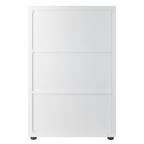 Winsome Wood Julian Stylish 3x2 Storage Cabinet In White - Versatile Organizer For Home, Mudroom & Kids' Rooms White Composite Wood 10336-winsome-wood