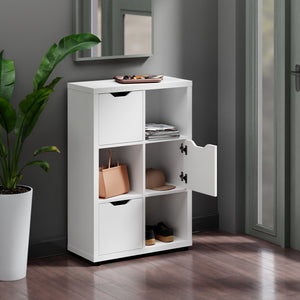 Winsome Wood Julian Stylish 3x2 Storage Cabinet In White - Versatile Organizer For Home, Mudroom & Kids' Rooms White Composite Wood 10336-winsome-wood