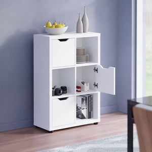 Winsome Wood Julian Stylish 3x2 Storage Cabinet In White - Versatile Organizer For Home, Mudroom & Kids' Rooms White Composite Wood 10336-winsome-wood
