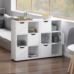 Winsome Wood Julian Stylish 3x2 Storage Cabinet In White - Versatile Organizer For Home, Mudroom & Kids' Rooms White Composite Wood 10336-winsome-wood
