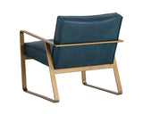 Kristoffer Lounge Chair - Vintage Peacock Leather 103523 Sunpan