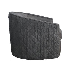 Olivia + Quinn Westwood Leather Swivel Chair – Luxurious Comfort & Style With Handrubbed Angelina Smoke Finish Angelina Smoke Leather,Foam,Wood 1035_Agl9801