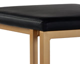 Boone Counter Stool - Champagne Gold - Onyx 103644 Sunpan