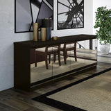 Manhattan Comfort Viennese Contemporary - Modern Sideboard Black Matte 103653