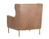 Virgil Lounge Chair - Marseille Camel Leather 103679 Sunpan