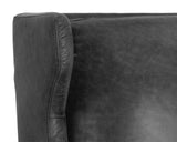 Virgil Lounge Chair - Marseille Black Leather 103680 Sunpan