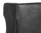 Virgil Lounge Chair - Marseille Black Leather 103680 Sunpan