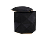 Ashanti Storage Ottoman - Small - Gold - Black 103761 Sunpan